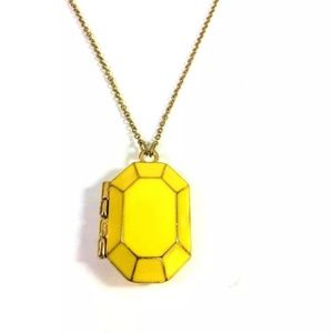 Kate Spade Jewel Bar Yellow Locket Necklace